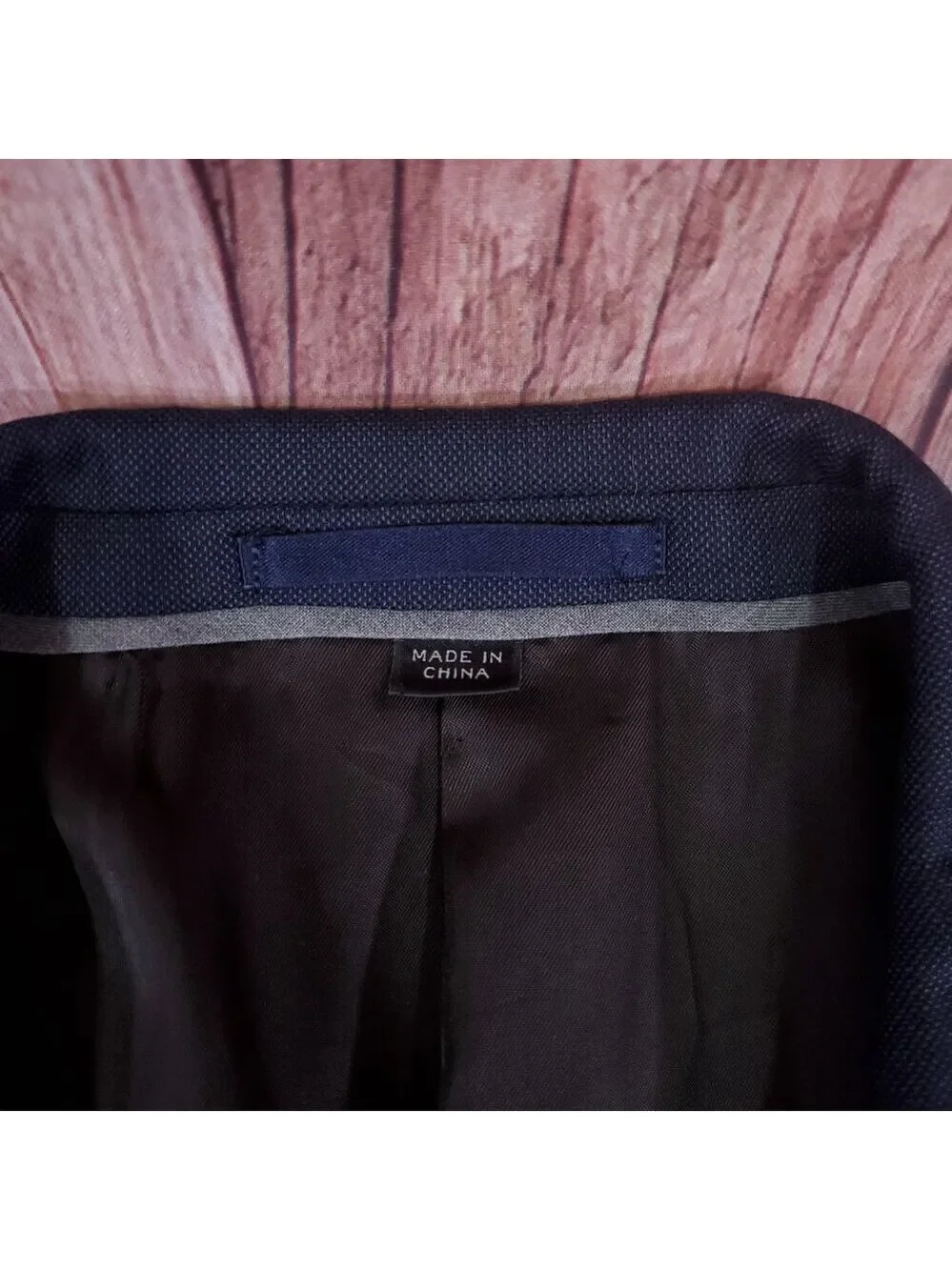 J. Crew Ludlow Slim fit Suit Jacket 42L Tollegno 1900 Italian 3D Wool Navy J3272